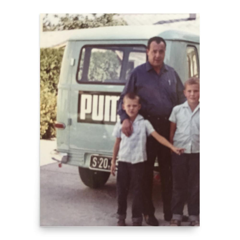 Armin Dassler poster print, in size 18x24 inches.