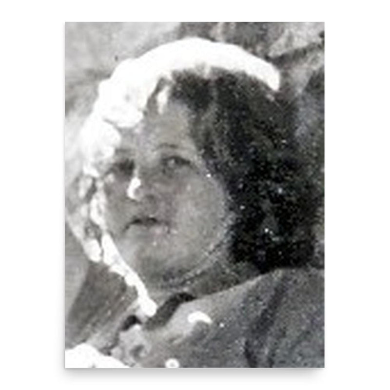 Arna Mer-Khamis poster print, in size 18x24 inches.