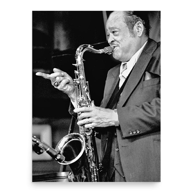 Arnett Cobb poster print, in size 18x24 inches.