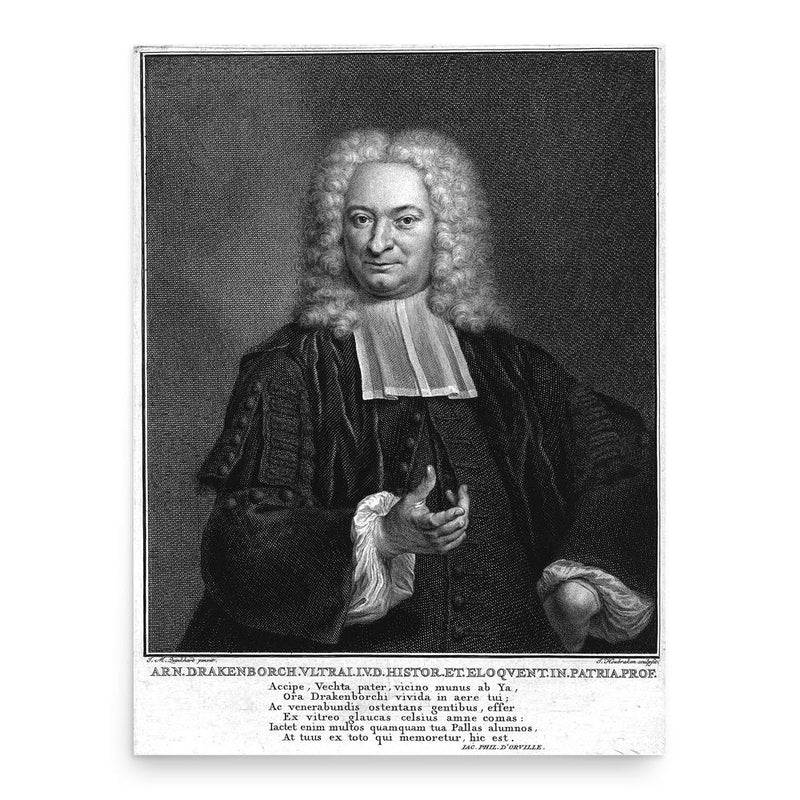 Arnold Drakenborch poster print, in size 18x24 inches.