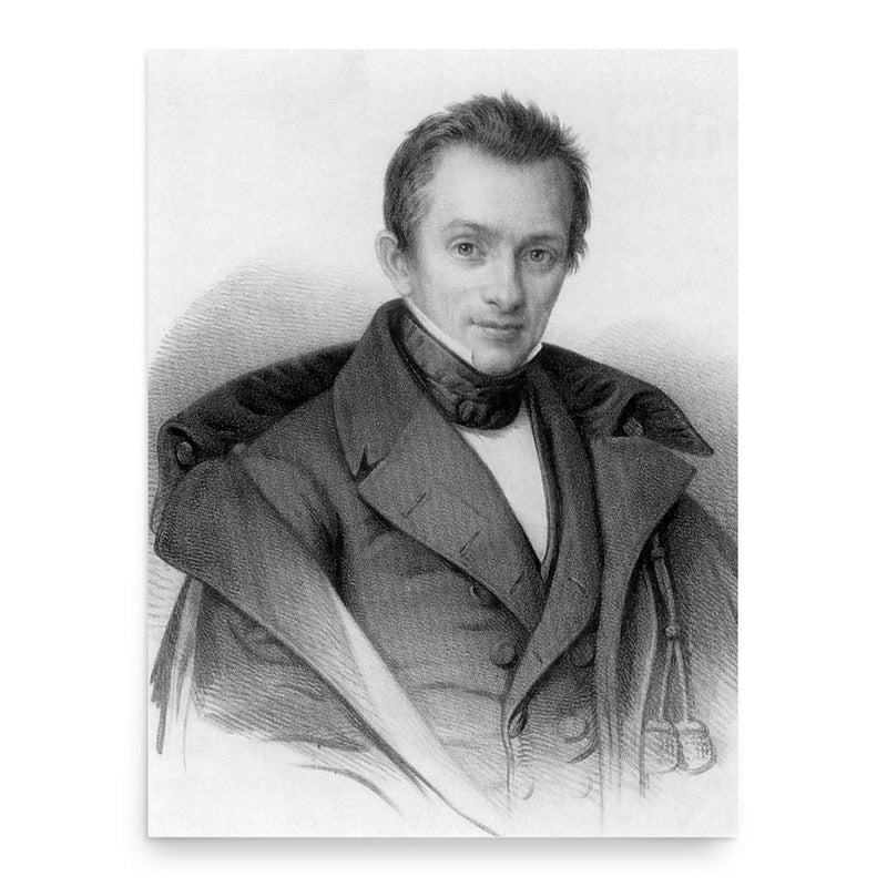 Arnold Duckwitz poster print, in size 18x24 inches.