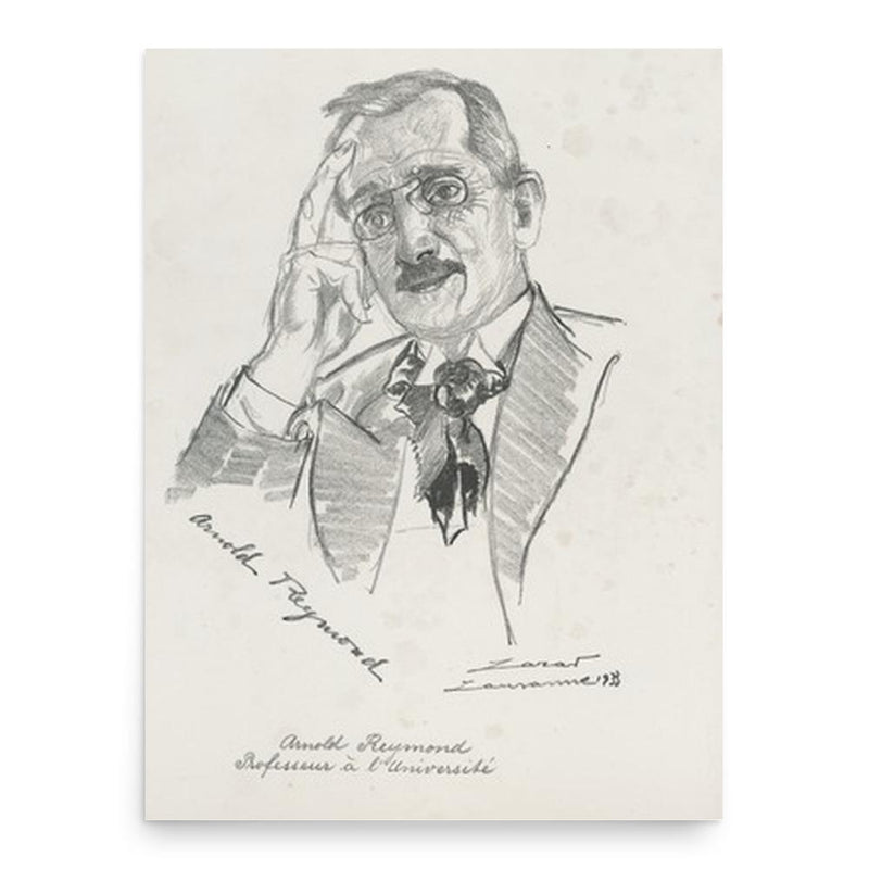 Arnold Reymond poster print, in size 18x24 inches.