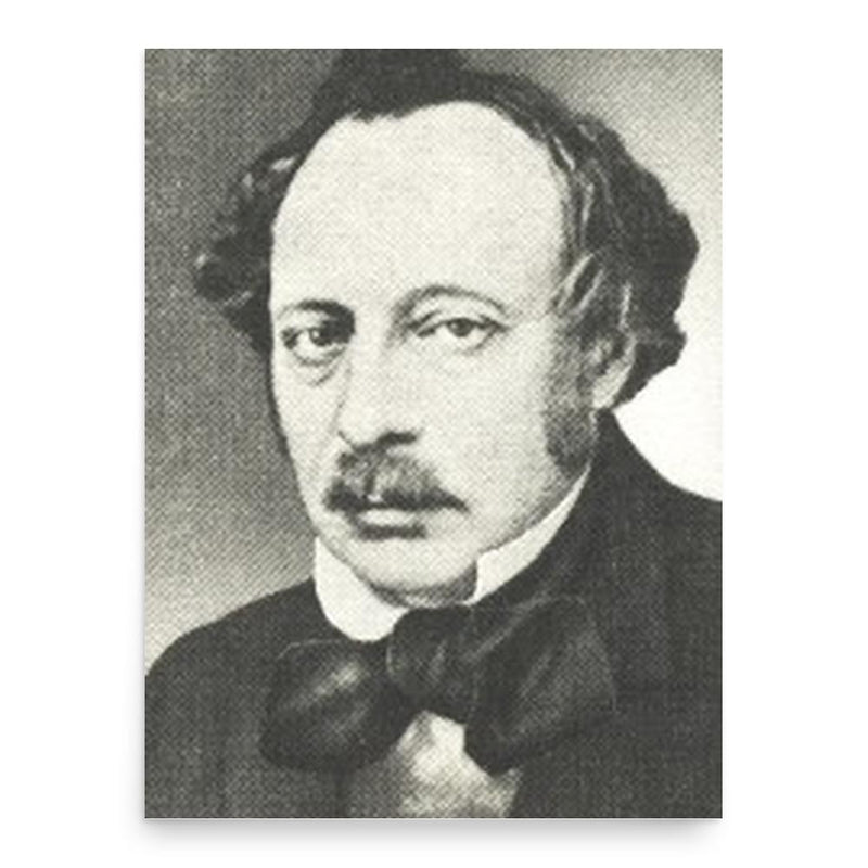 Arnold Ruge poster print, in size 18x24 inches.