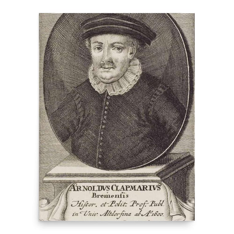 Arnoldus Clapmarius poster print, in size 18x24 inches.
