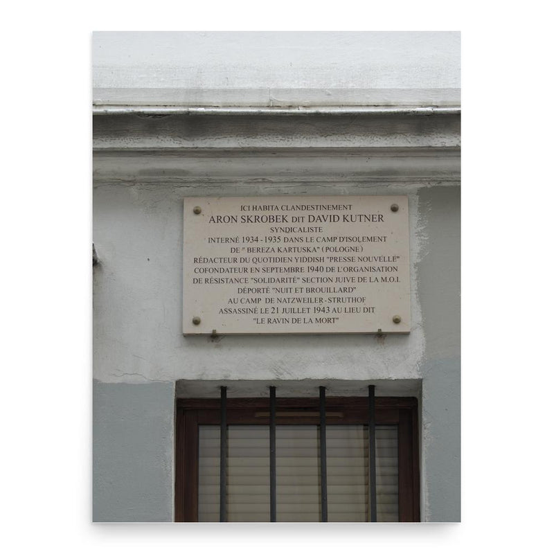 Aron Skrobek poster print, in size 18x24 inches.