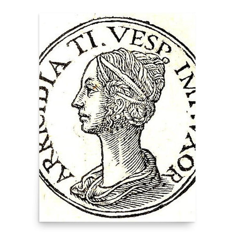 Arrecina Tertulla poster print, in size 18x24 inches.