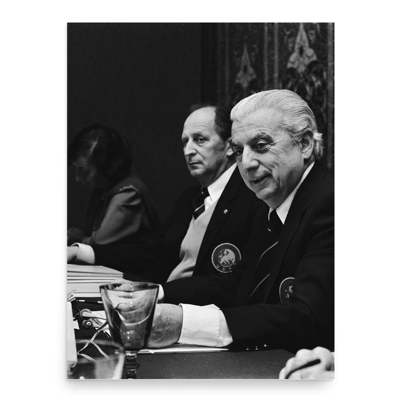 Artemio Franchi poster print, in size 18x24 inches.