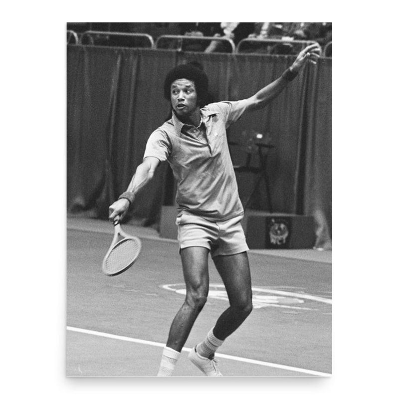 Arthur Ashe poster print, in size 18x24 inches.