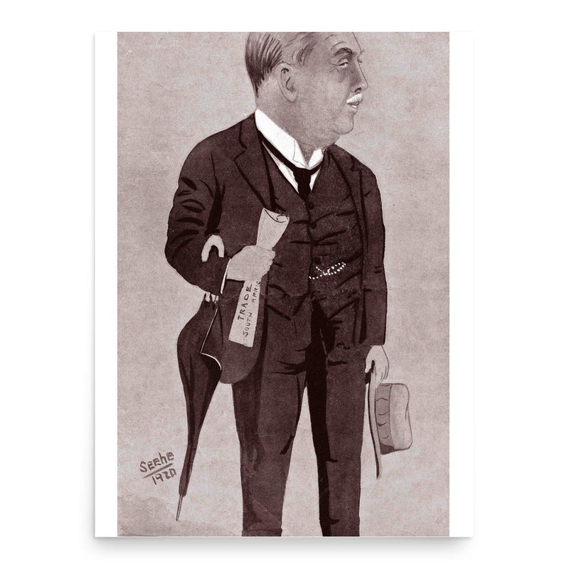 Arthur Canham poster print, in size 18x24 inches.