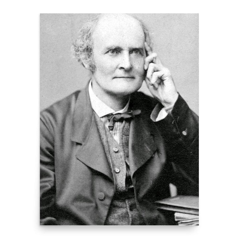 Arthur Cayley poster print, in size 18x24 inches.