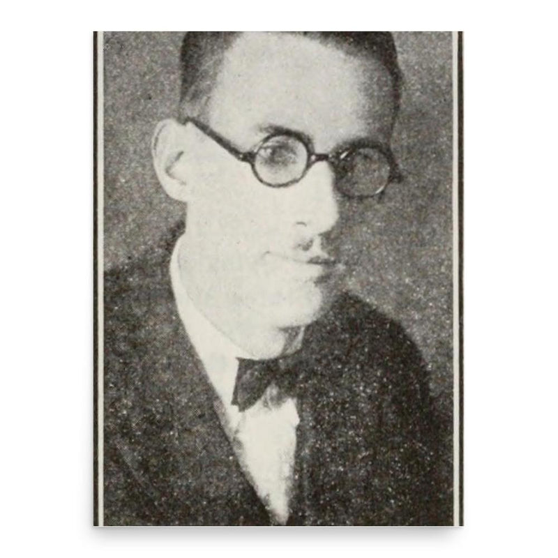 Arthur Gaeth poster print, in size 18x24 inches.