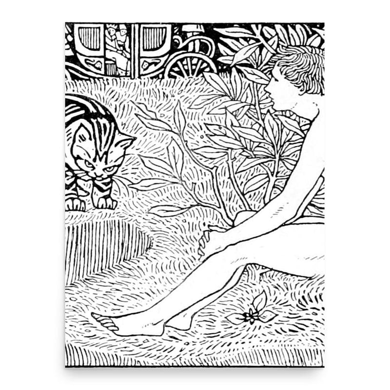 Arthur Gaskin poster print, in size 18x24 inches.