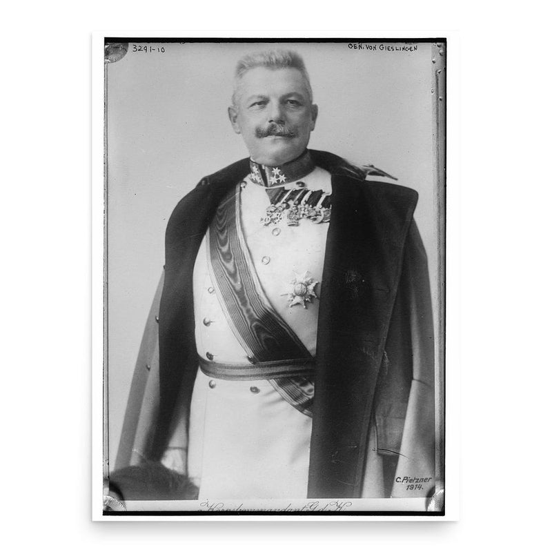 Arthur Giesl von Gieslingen poster print, in size 18x24 inches.