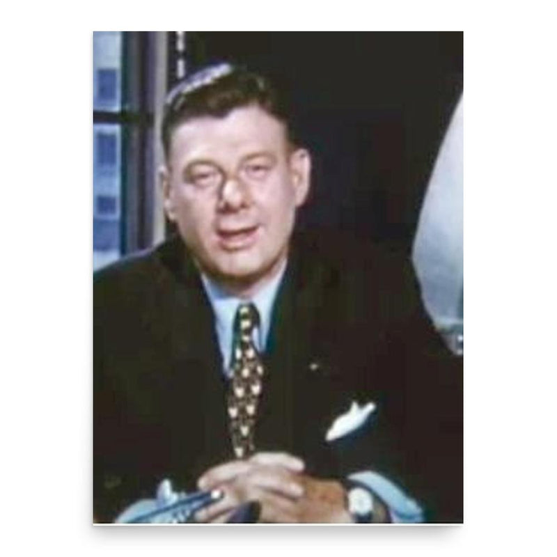 Arthur Godfrey poster print, in size 18x24 inches.