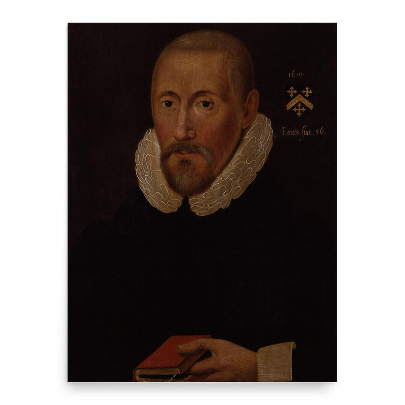 Arthur Hildersham poster print, in size 18x24 inches.