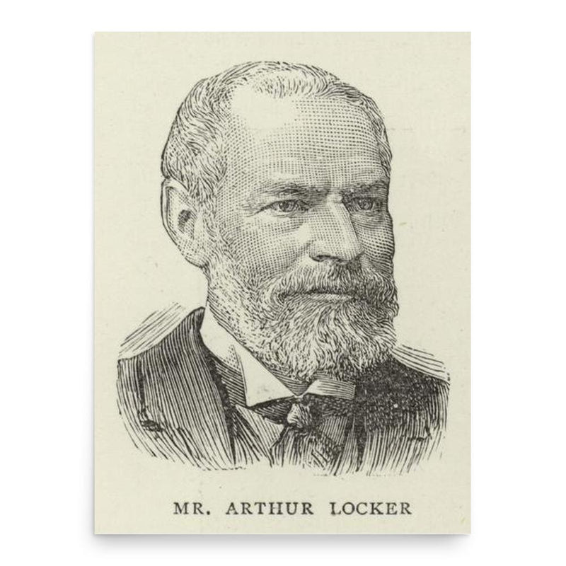 Arthur Locker poster print, in size 18x24 inches.