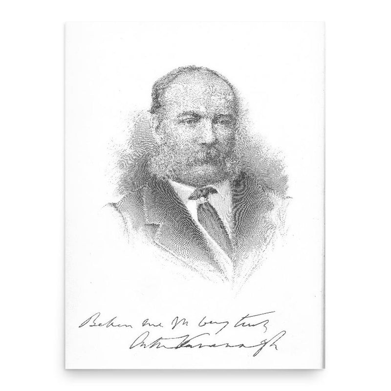 Arthur MacMurrough Kavanagh poster print, in size 18x24 inches.