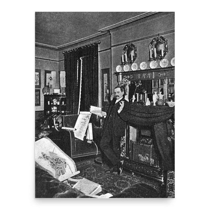 Arthur Morrison poster print, in size 18x24 inches.