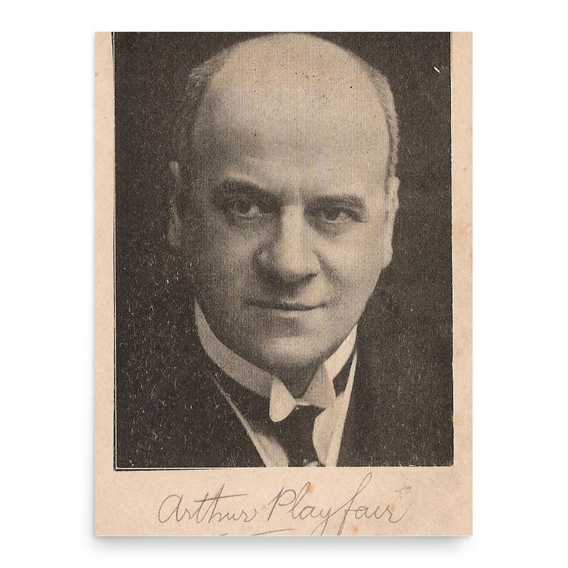 Arthur Playfair poster print, in size 18x24 inches.