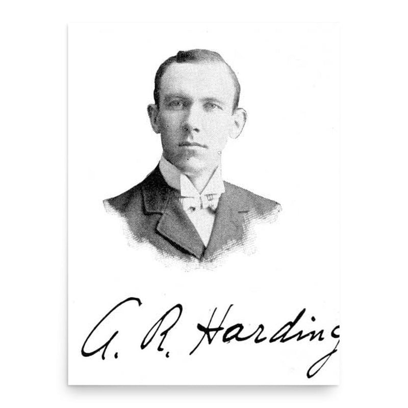 Arthur Robert Harding poster print, in size 18x24 inches.