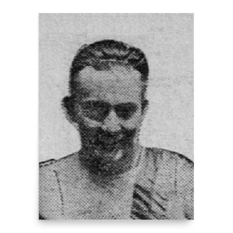 Arthur Tuck poster print, in size 18x24 inches.