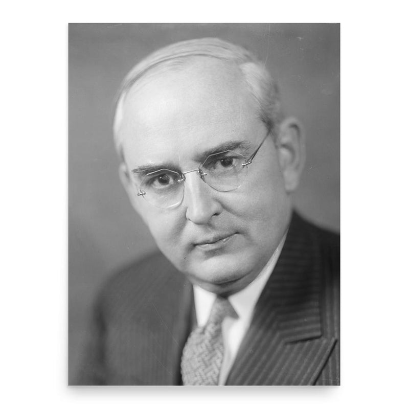 Arthur Vandenberg poster print, in size 18x24 inches.