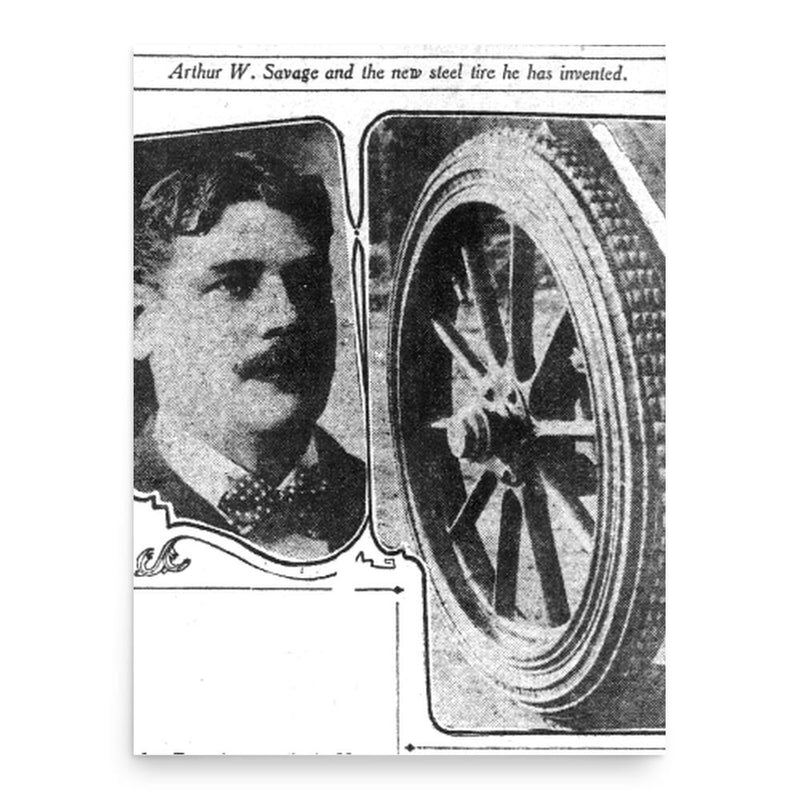 Arthur William Savage poster print, in size 18x24 inches.