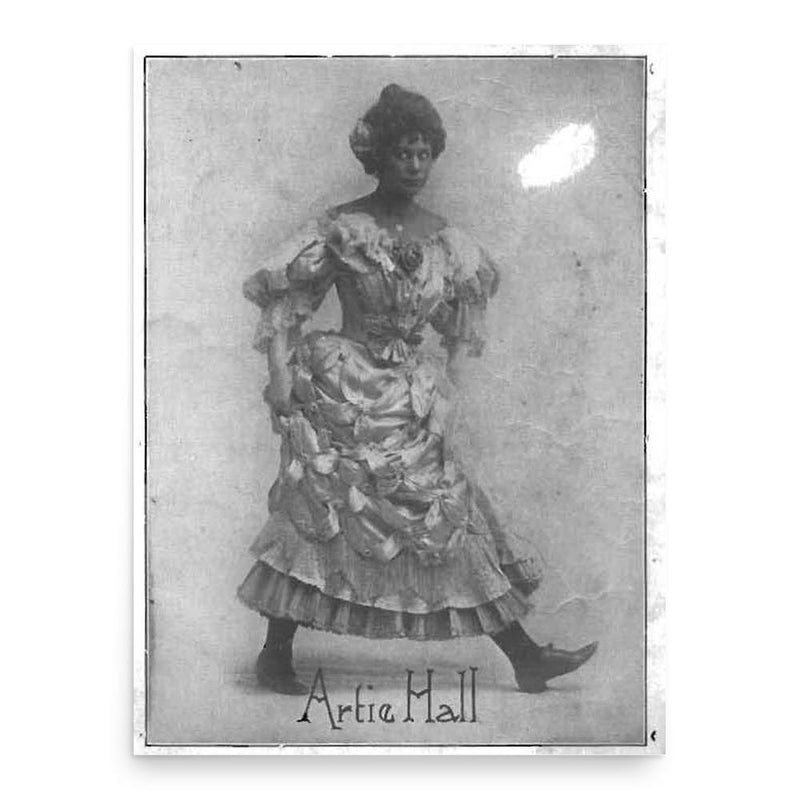 Artie Hall poster print, in size 18x24 inches.