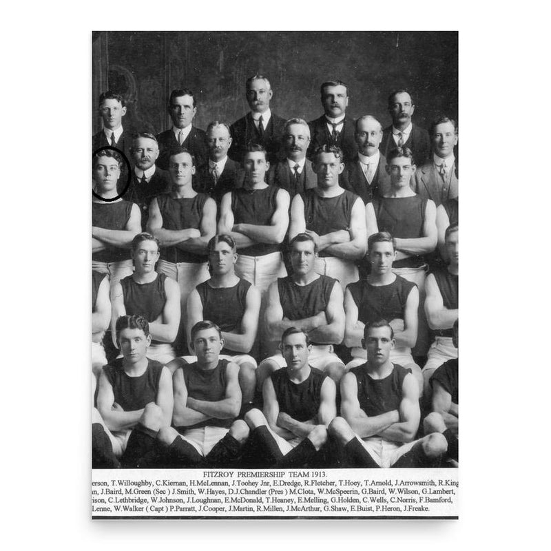 Artie Harrison poster print, in size 18x24 inches.