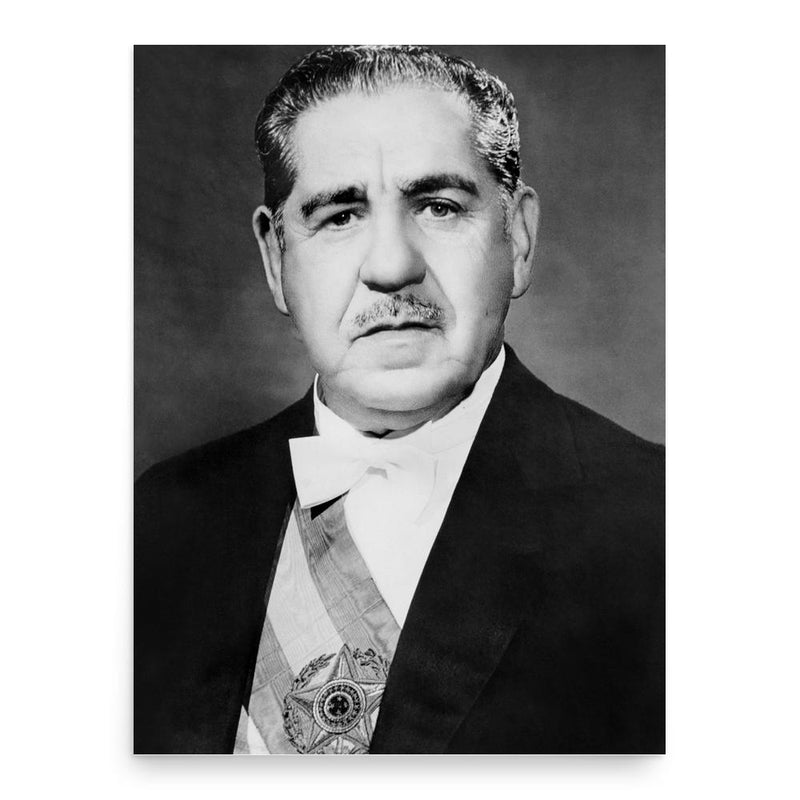 Artur da Costa e Silva poster print, in size 18x24 inches.