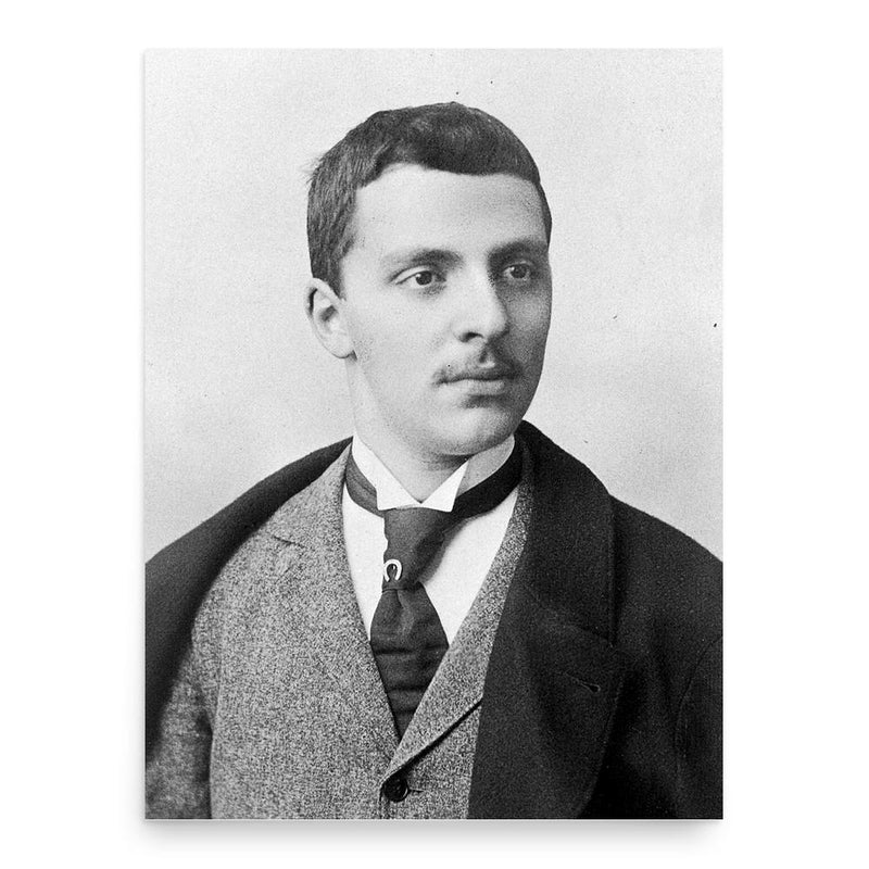 Arturo Castiglioni poster print, in size 18x24 inches.