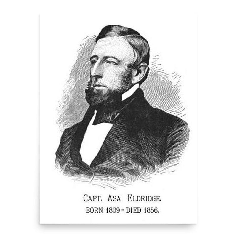 Asa Eldridge poster print, in size 18x24 inches.