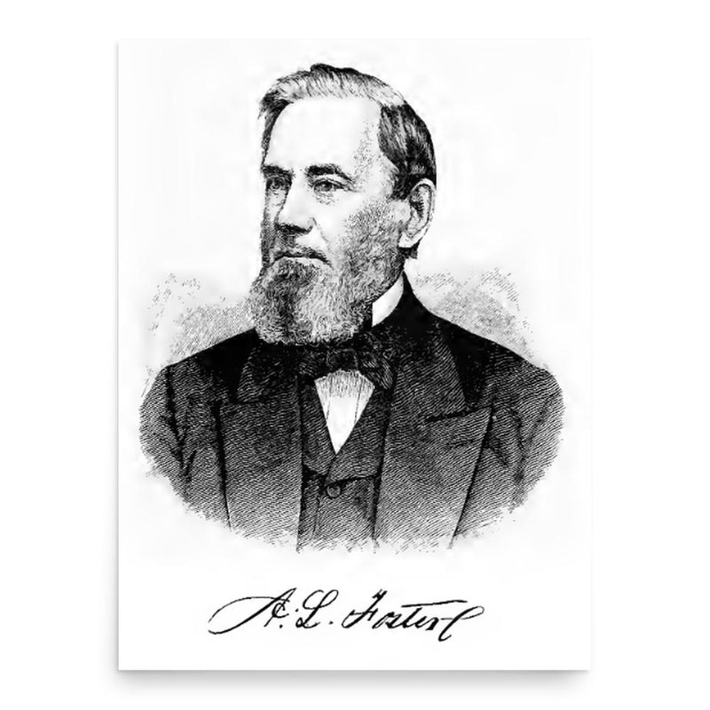 Asa Lansford Foster poster print, in size 18x24 inches.