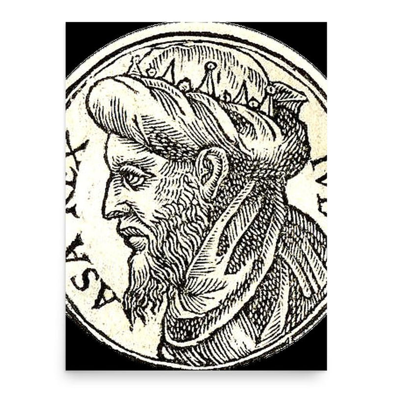 Asa of Judah poster print, in size 18x24 inches.