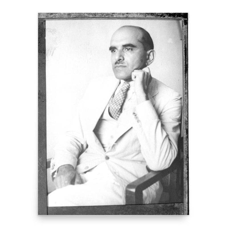 Asaf Ali Asghar Fyzee poster print, in size 18x24 inches.