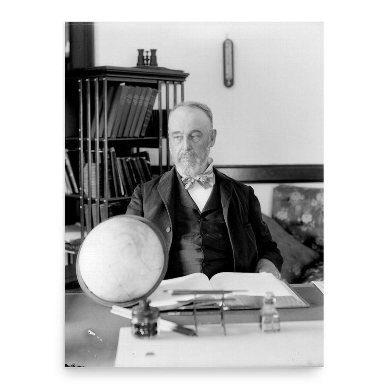 Asaph Hall poster print, in size 18x24 inches.