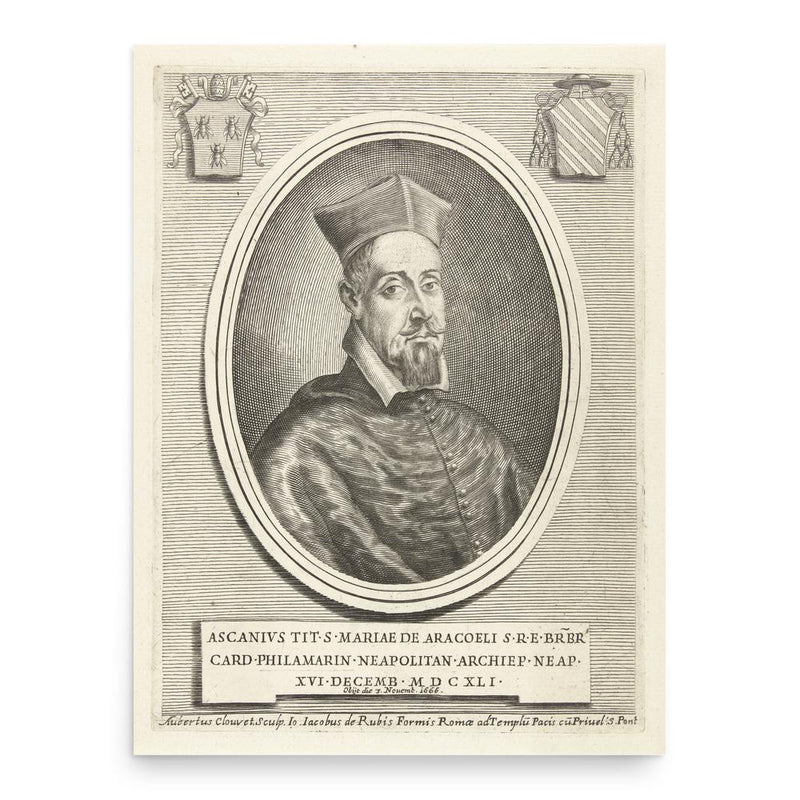 Ascanio Filomarino poster print, in size 18x24 inches.