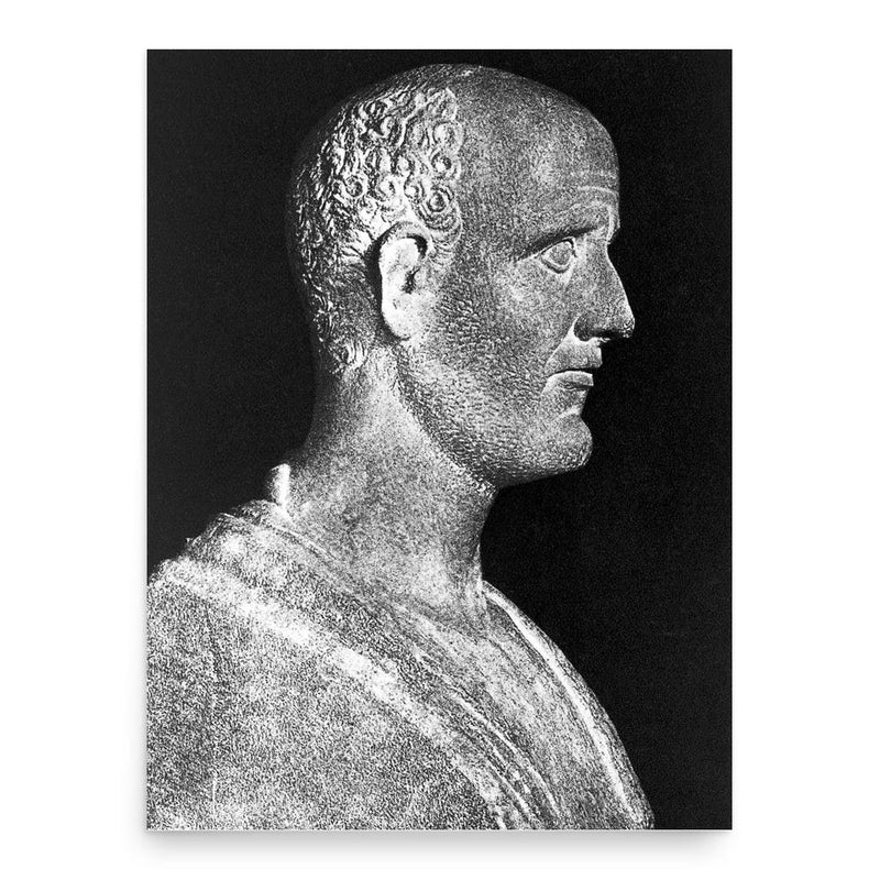 Asclepiades of Bithynia poster print, in size 18x24 inches.