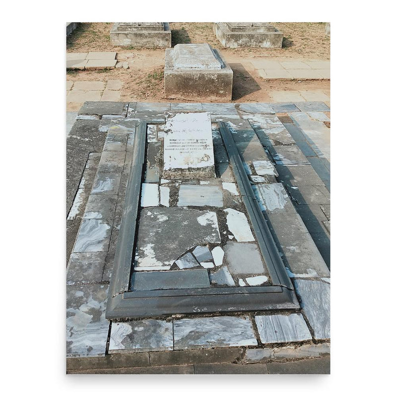 Ashraf Ali Khan poster print, in size 18x24 inches.