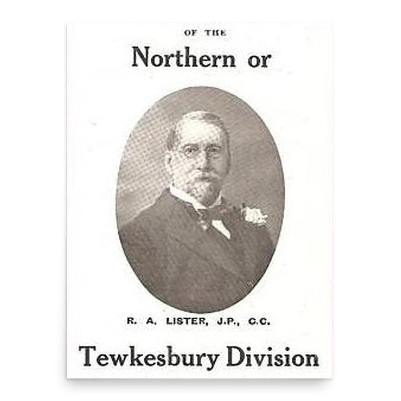 Ashton Lister poster print, in size 18x24 inches.