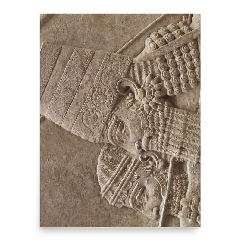 Ashurbanipal poster print, in size 18x24 inches.