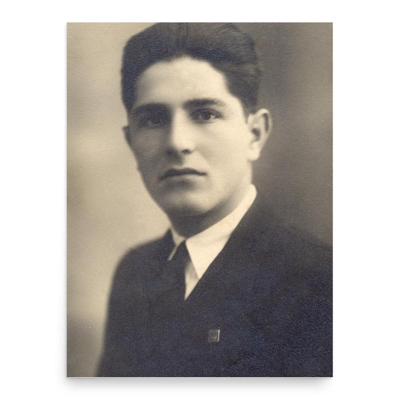 Asim Vokshi poster print, in size 18x24 inches.