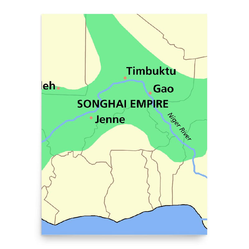 Askia Ishaq I poster print, in size 18x24 inches.