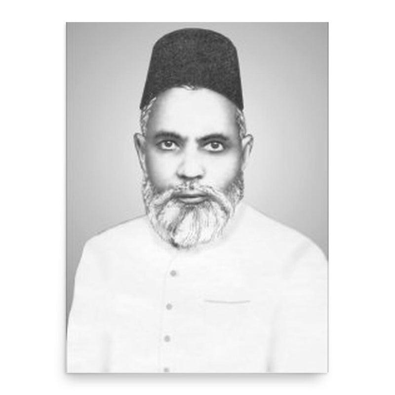 Aslam Jairajpuri poster print, in size 18x24 inches.