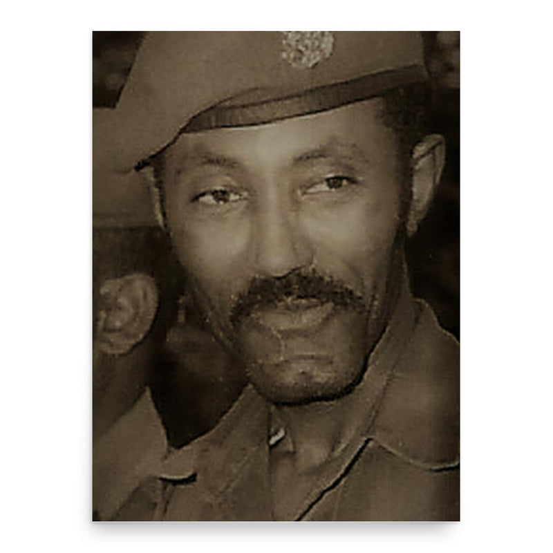 Asrat Desta poster print, in size 18x24 inches.