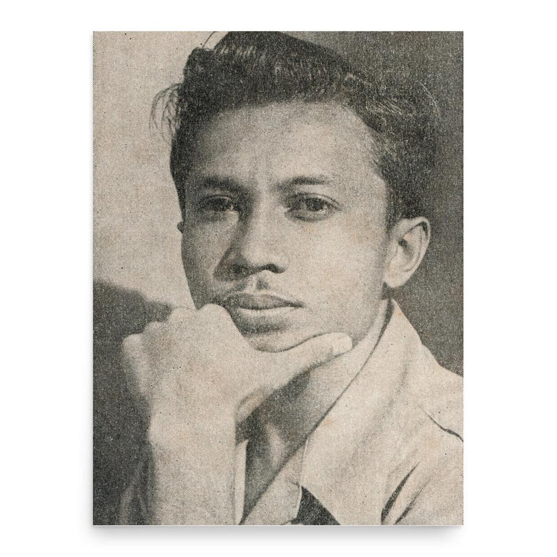 Asrul Sani poster print, in size 18x24 inches.