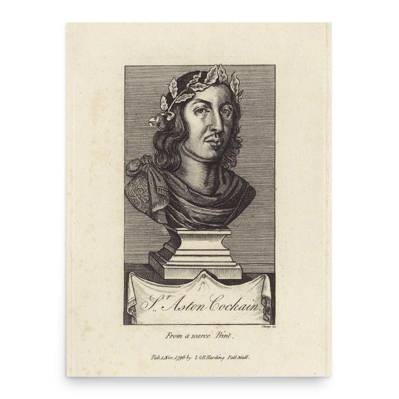 Aston Cockayne poster print, in size 18x24 inches.