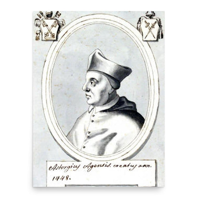 Astorgio Agnensi poster print, in size 18x24 inches.