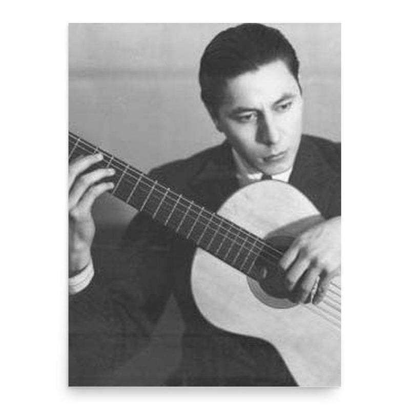 Atahualpa Yupanqui poster print, in size 18x24 inches.