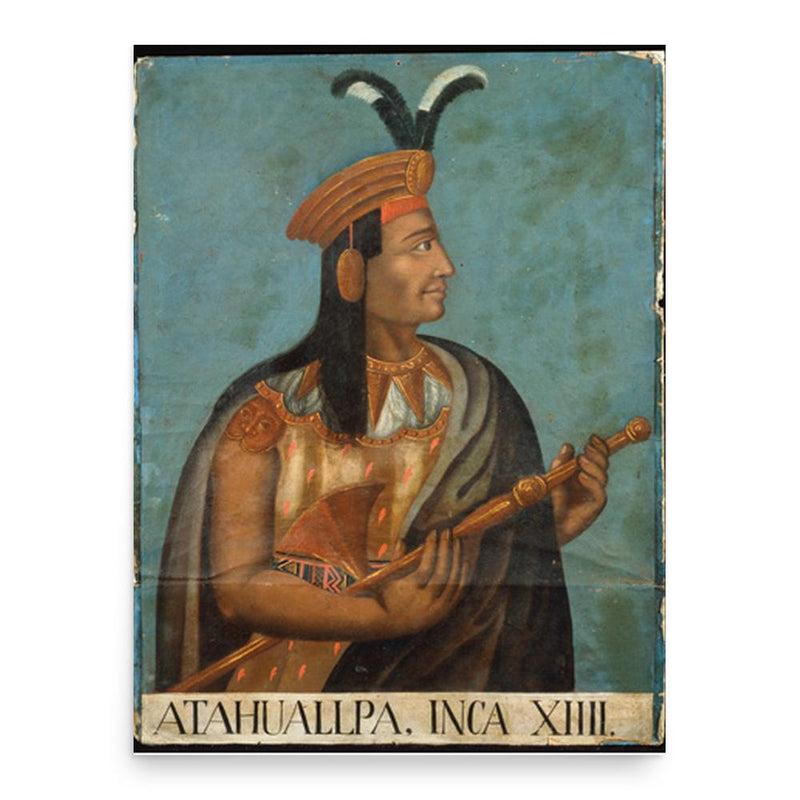 Atahualpa poster print, in size 18x24 inches.